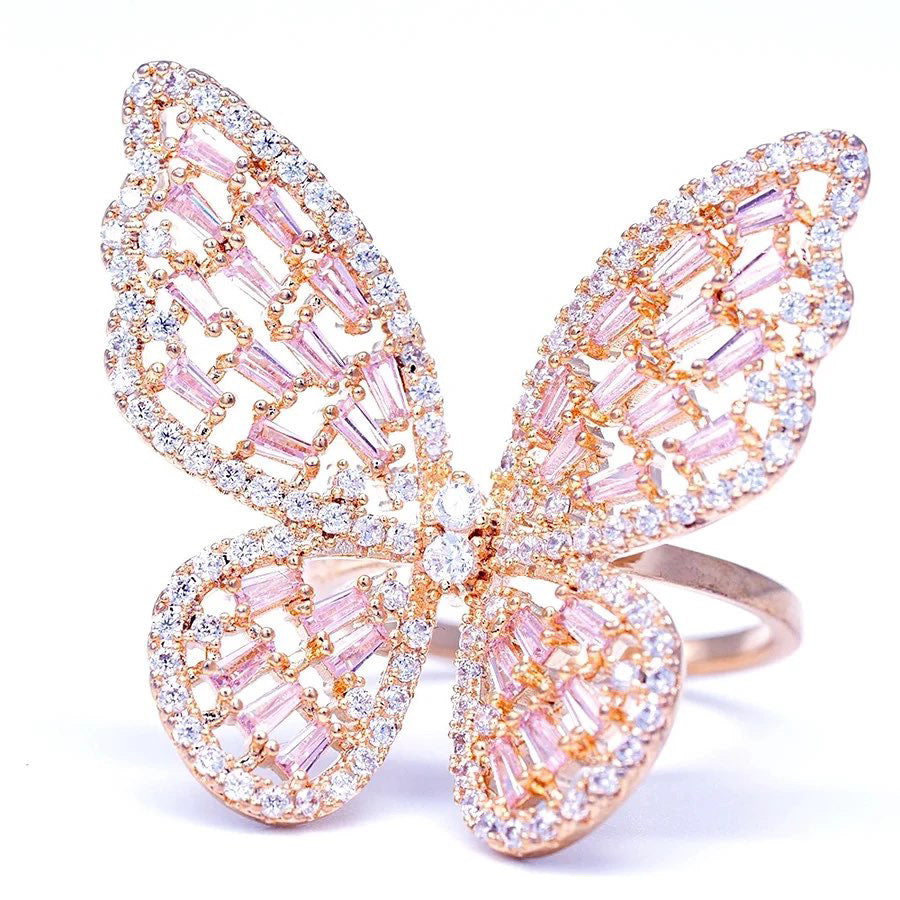 "BUTTERFLY" ADJUSTABLE RING