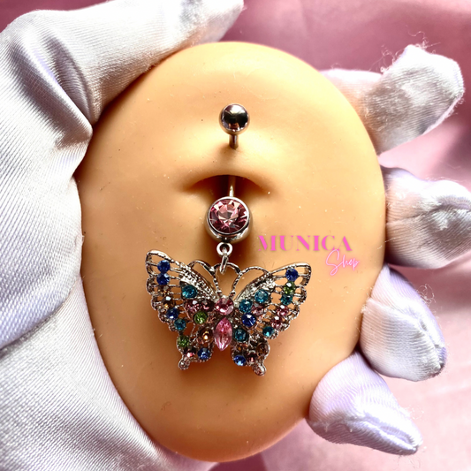 “MONARCH” BELLY RING