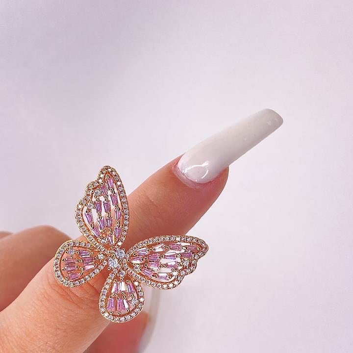 "BUTTERFLY" ADJUSTABLE RING