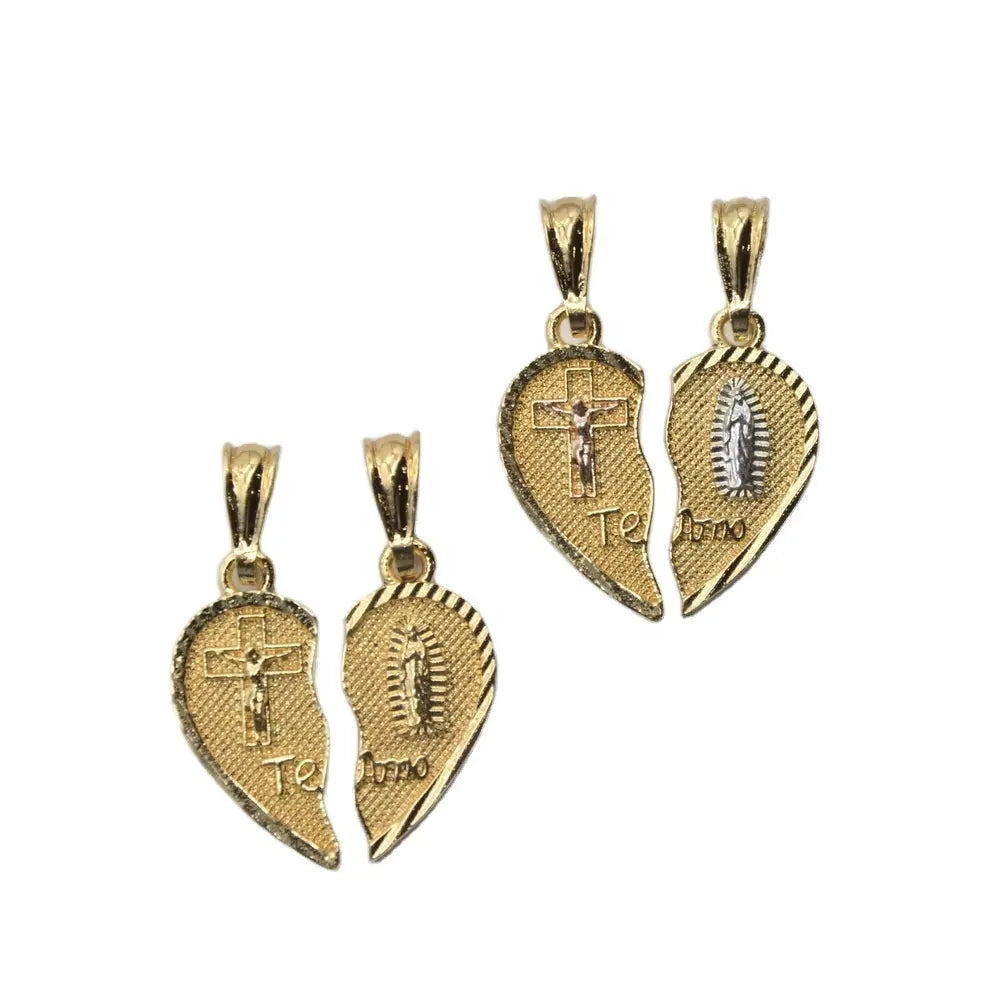 "GUADALUPE TE AMO" COUPLE NECKLACES