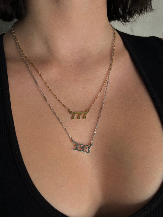 "ANGEL NUMBER" NECKLACE